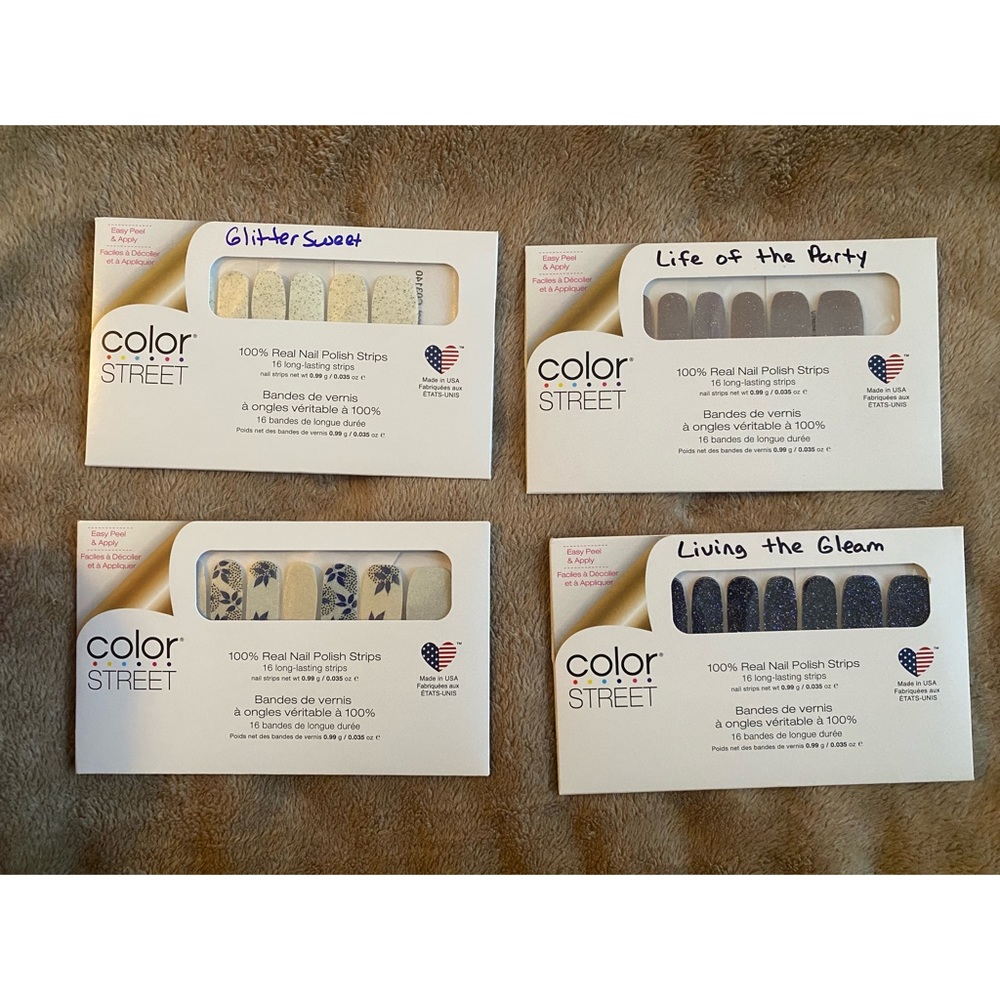 Nail strips (color street brand)- 4 sets